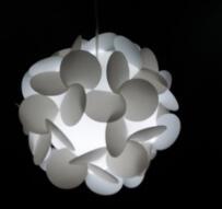 Elements Modern IQ Puzzle Jigsaw Light Lamp Shade Ceiling Lampshade DIY Chandelier Light Lamp: C-30white