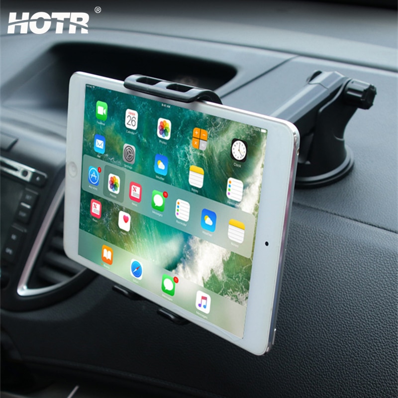 Uitschuifbare tablethouder tablet auto telefoonhouder dashboard voorruit autohouder universeel voor ipad mini 1234 air pro 9.7 10.5
