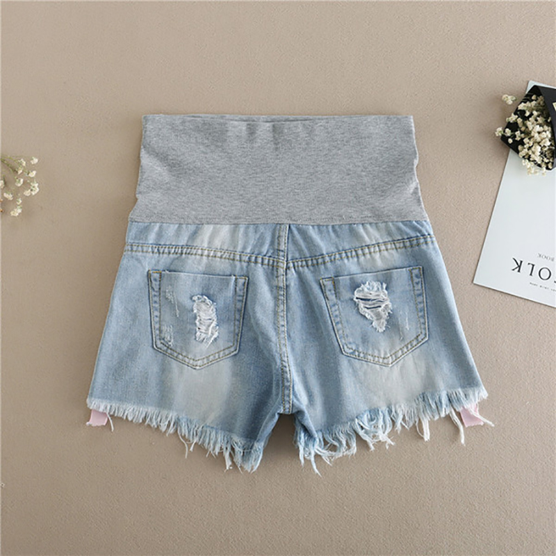 Sommer kurze Hose Kleidung für Schwangere Frauen Denim kurze Hose Brechen Mütterlichen kurze Hose verlieren Taille Mantel Schwangere Kleidung 28% aus