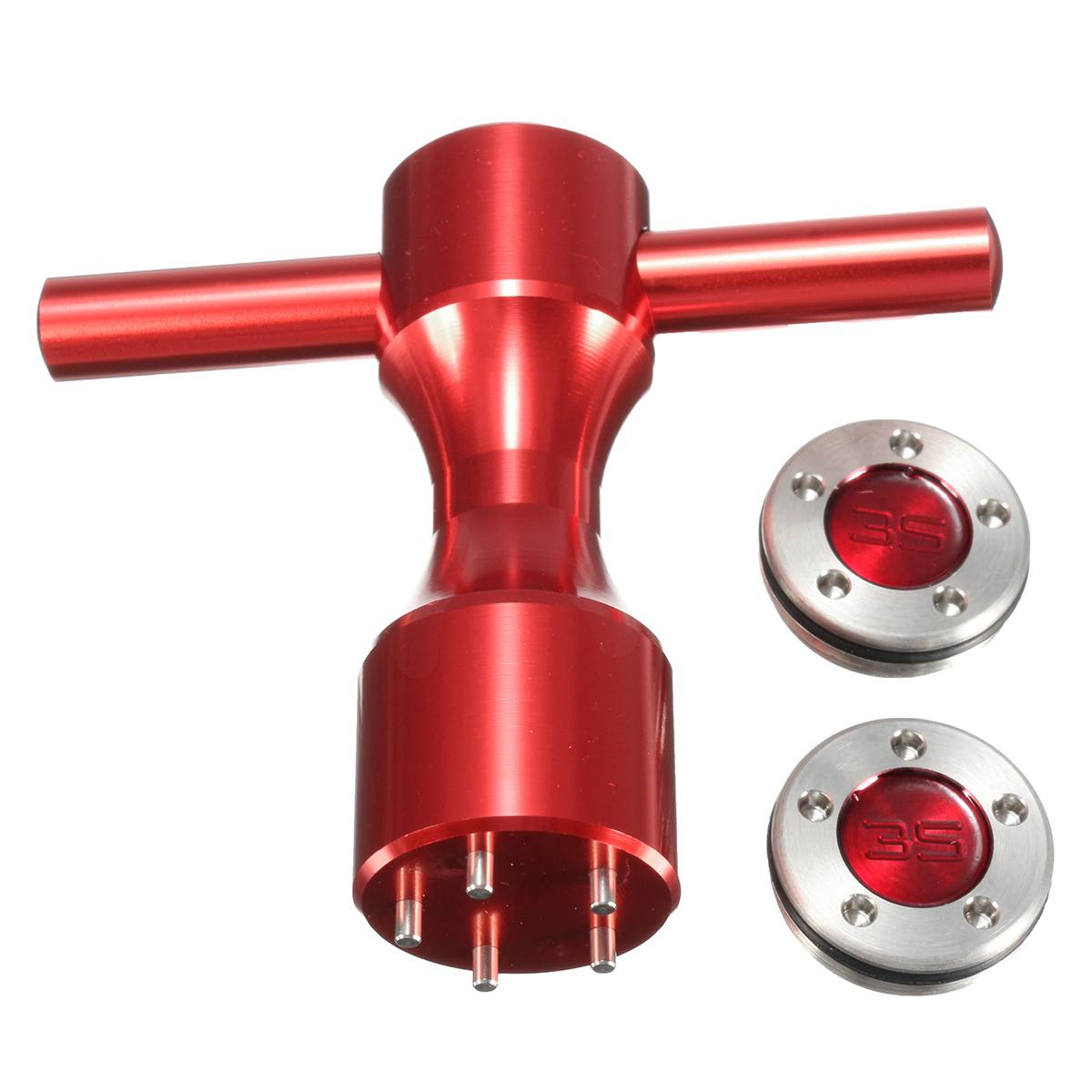 2 Stck Für Titleist-Scotty-Cameron Putter rot Golf Gewichte + Schlüssel Schlüssel Werkzeug 10g/15 g/20g/25g/30g/35g/40g Enthalten Gummi Ringe