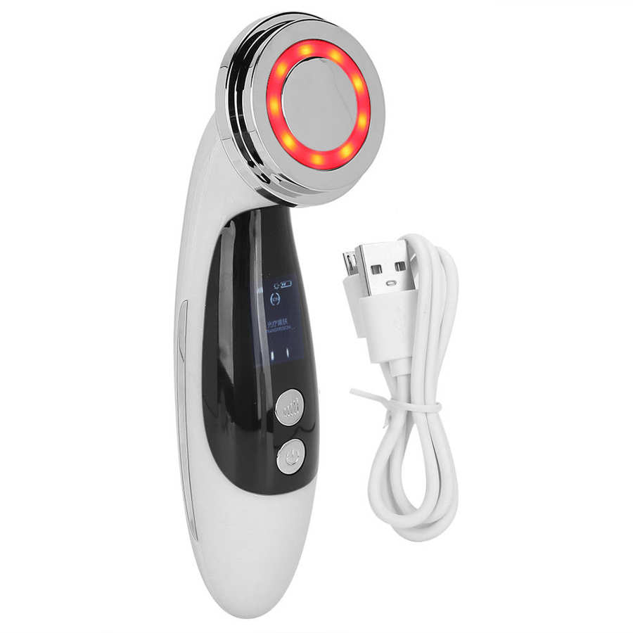 Photon Therapy Light Imports Face Lifting Beauty Massage Machine Skin Rejuvenation Remover Wrinkle Care Device: White