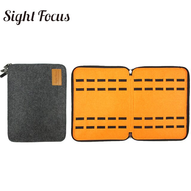 40 Slot Felt Watch Organizer Box Case Watchband Storage Bag For Apple Watch Organizer Apple Watch Strap Organizer Watch Holder: dark gray orange