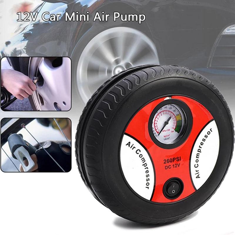 Car Air Pump Portable Electric Mini Tire Inflator Air Compressor Car Auto Pump 260PSI 156W 12V Low Noise High Efficiency 2021New