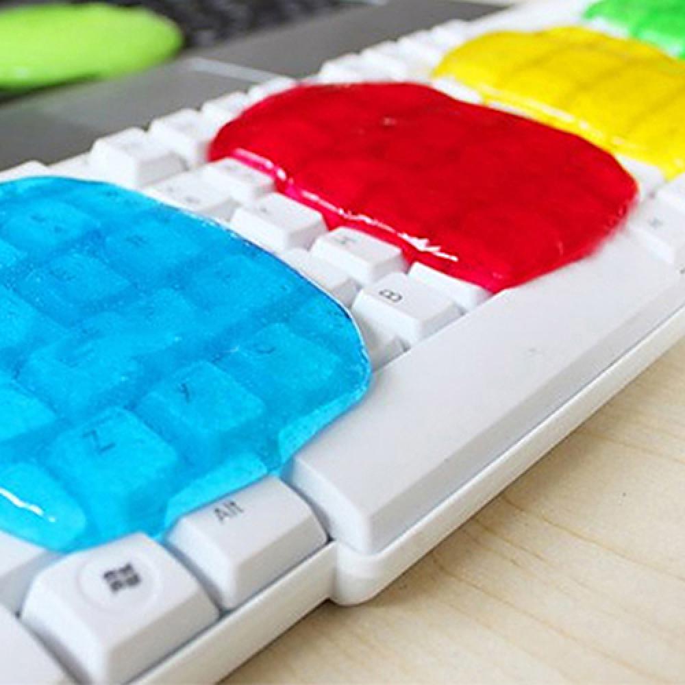 1Pcs Computer Laptop Keyboard Dust Dirt Cleaner Gel Wipe Compound Silicone Cleaning Mud Household Office Cleaning Tools: Default Title