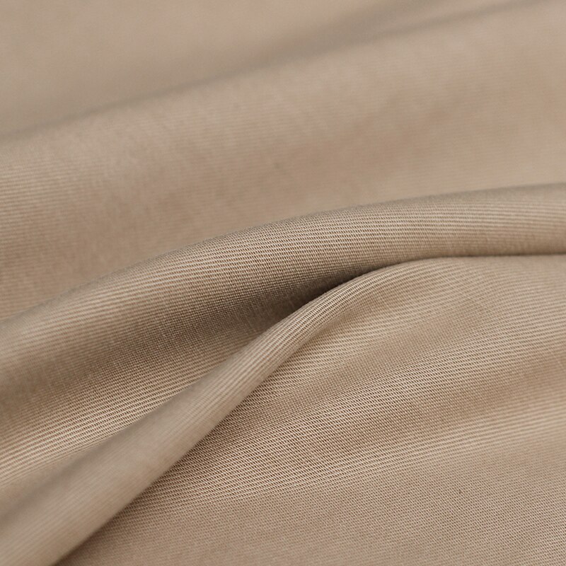 The Cloth 375g/m weight Soft Twill Tencel Cotton Fabrics Materials Autumn Women Windcoat Pants Sewing Cloth