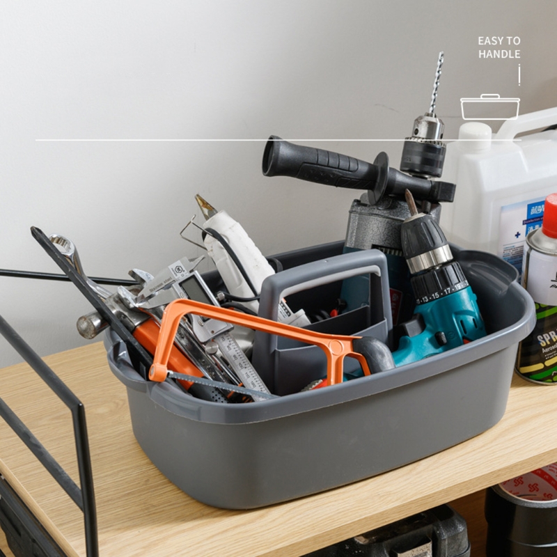 Portable Storage Basket with Handle for Laundry Bathroom Storage Baskets