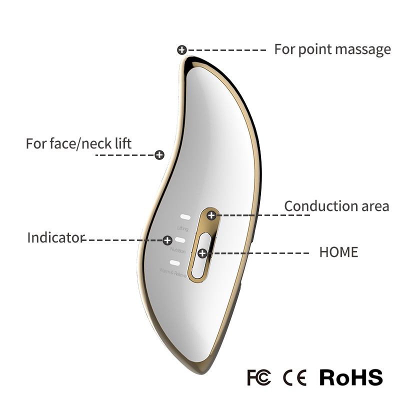 Sähköinen kasvojen hierontalaite ladattava kasvojen ihon kohotuslaite kannettava mikrovirtainen kauneus ryppyjä estävä laite naisille