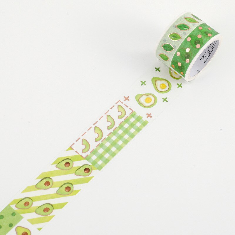 Avocado Meisjes Serie Collage Washi Tape Plakband Diy Scrapbooking Sticker Label Masking Ambachtelijke Tape: 06 design 3cm