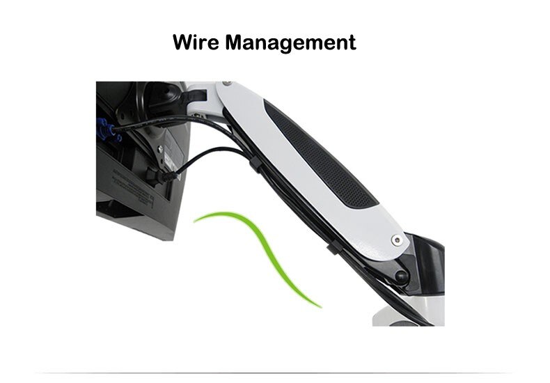 DL-FE112W Aluminum Alloy 360 Degree Full Motion 15-27 inch LCD LED TV Wall Mount Bracket Monitor Holder Rack Monitor Support