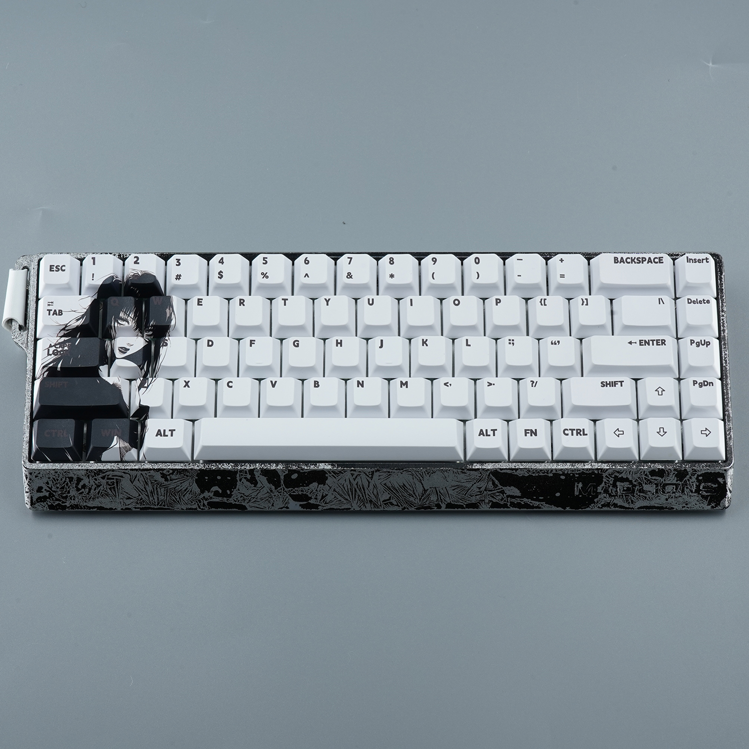 NPKC Cherry Profile Keycaps Anime Keycap PBT Key caps For MX Switch 60% 65% Mechanical Keyboard Caps Wooting 60 MAD 68HE Key cap: Beige