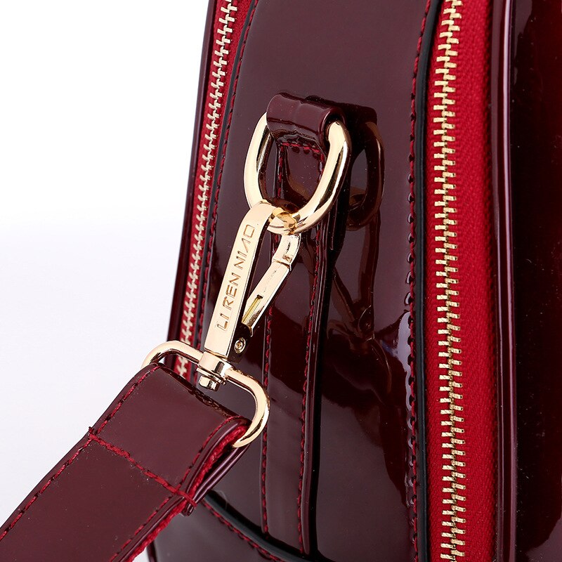 Nova moda de alta qualidade couro patente bolsa feminina senhoras corpo cruz mensageiro sacos ombro bolsas crossbody noite pa