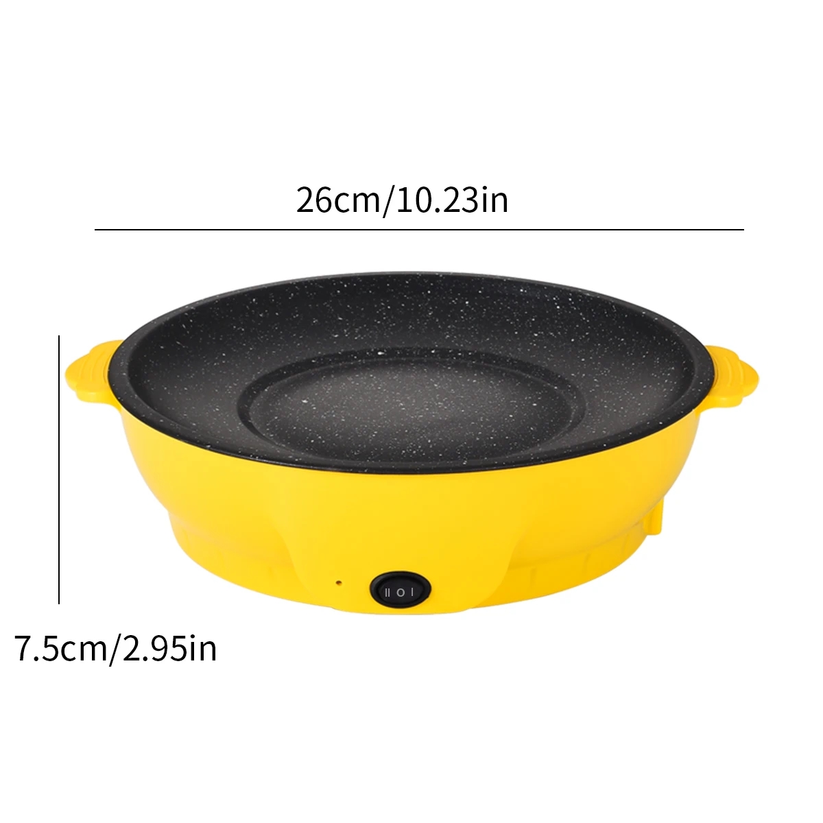 Bandeja para hornear eléctrica multifuncional de 220V, Koekenpan Niet-Plakkerige Grill Geroosterde Pan Fornuis, herramienta Keuken para barbacoa: BLANCO