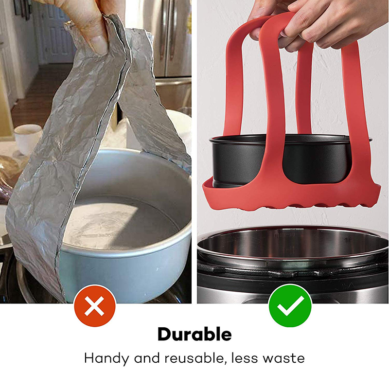 Trykkoker slynge silikon dampbåtløfter tilbehør komfyrer kjøkken avløpspute crock pot varmeisolert matte eggstativ