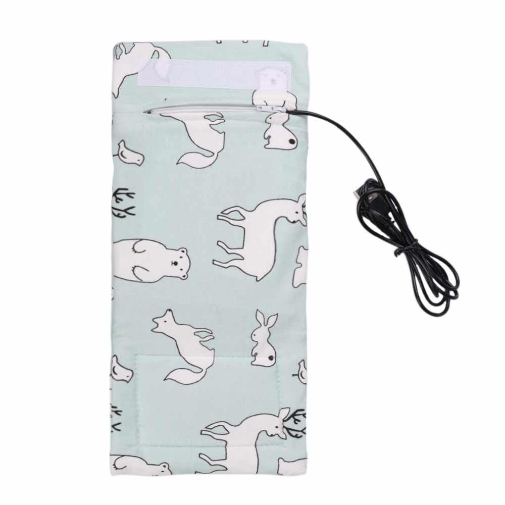 Baby Usb Flessenwarmer Draagbare Outdoor Baby Melk Voeden Verpleging Fles Verwarmd Cover Geïsoleerde Tas Reizen Melk Thermostaat: 07