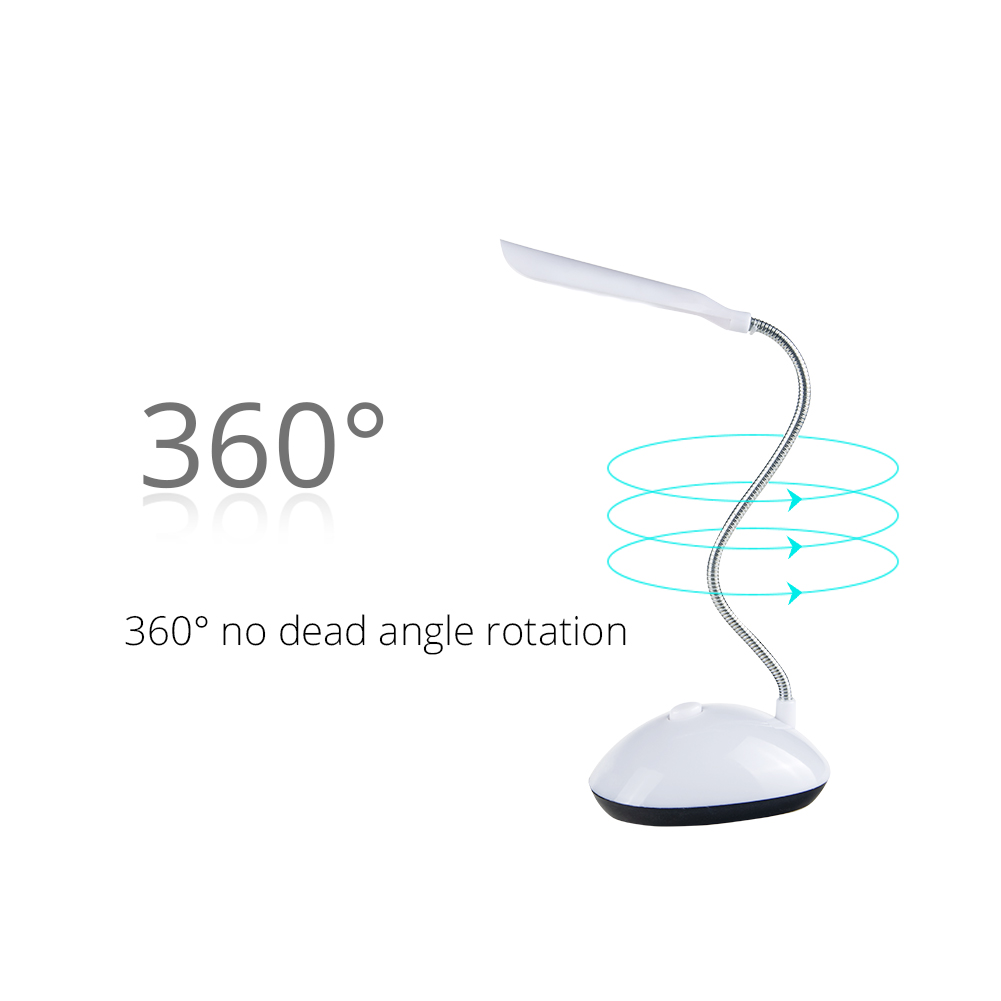 LED-bureaulamp Oogbescherming Leeslamp AAA-lamp op batterijen Opvouwbare creatieve tafellamp voor lezen Studeren Slaapkamer
