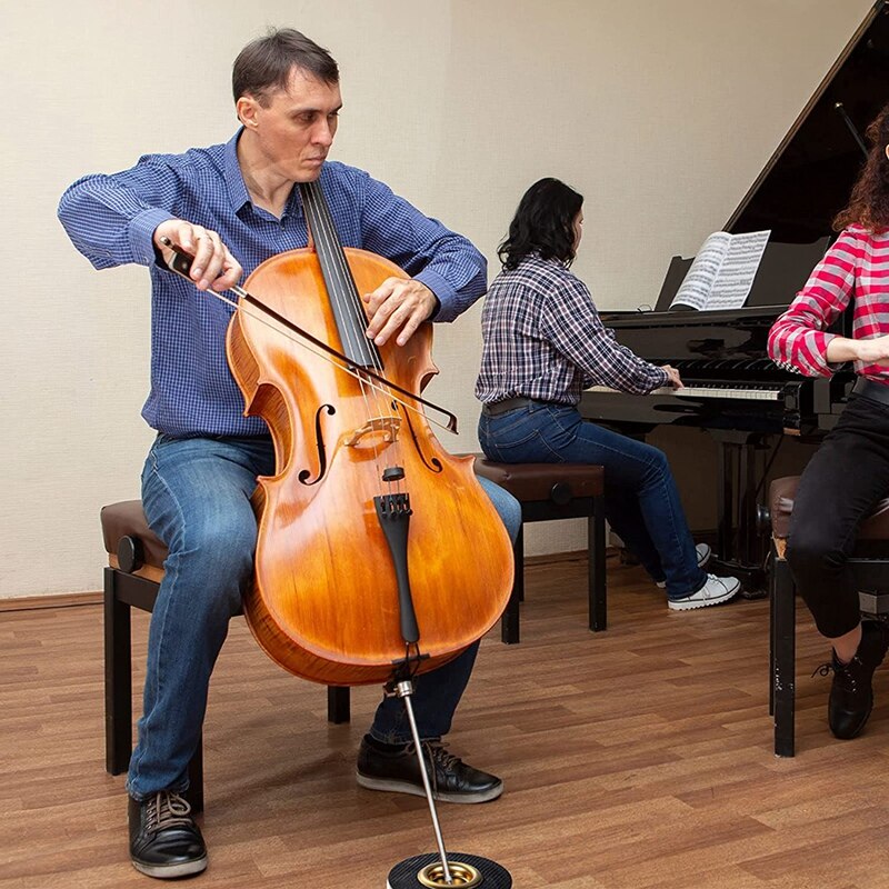 Cello Rest Cello Bass Rock Stop Endpin Stand Holder Endpin Rest Stopper Anti Slip Anchor Pad with Hole for Protector