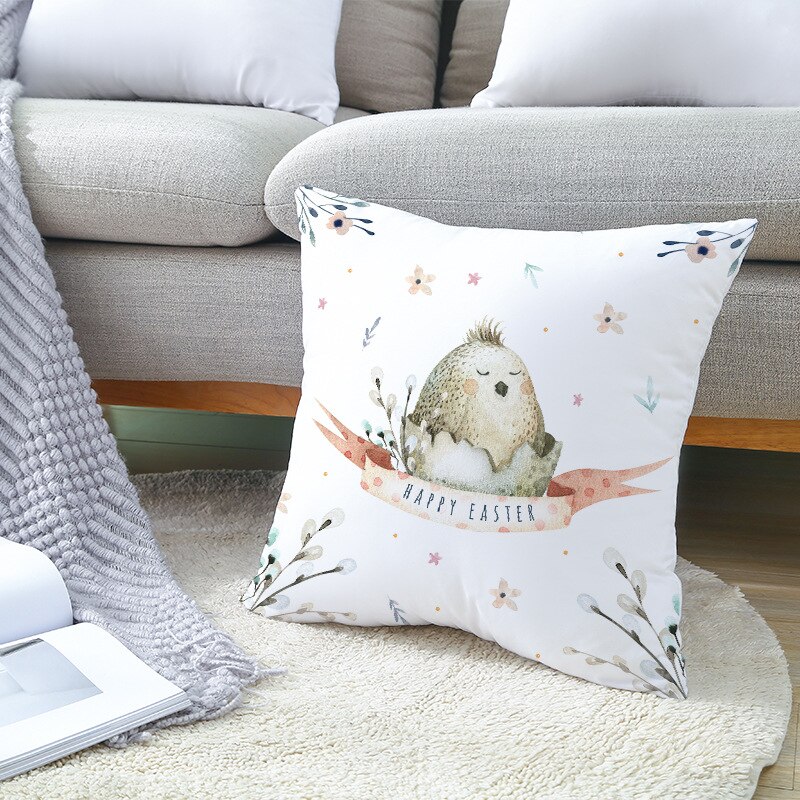 Kids Kussensloop Brief Kussenhoes 45*45 Sierkussen Covers Decor Kussens Bank Polyester Bloemen Home Decor Kussenslopen