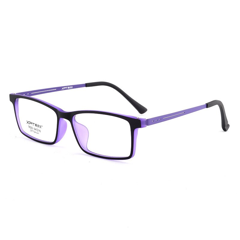 Reven mate 9826 marco Flexible de llanta completa, gafas ópticas de titanio puro, súper ligeras, piernas de templo, graduadas: purple