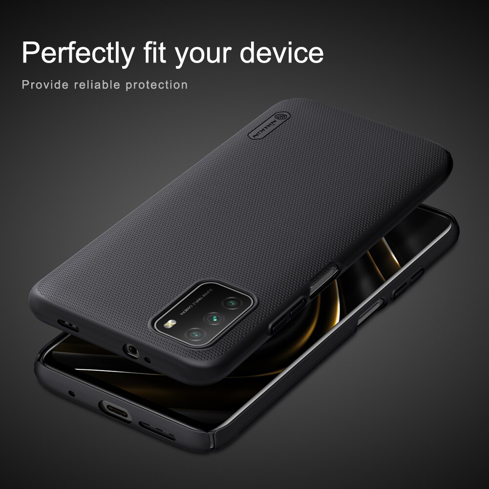 per xiaomi mi POCO M3 custodia Nillkin scudo glassato coperchio posteriore rigida per PC per poco m3 POCO M3 custodia protettiva per telefono