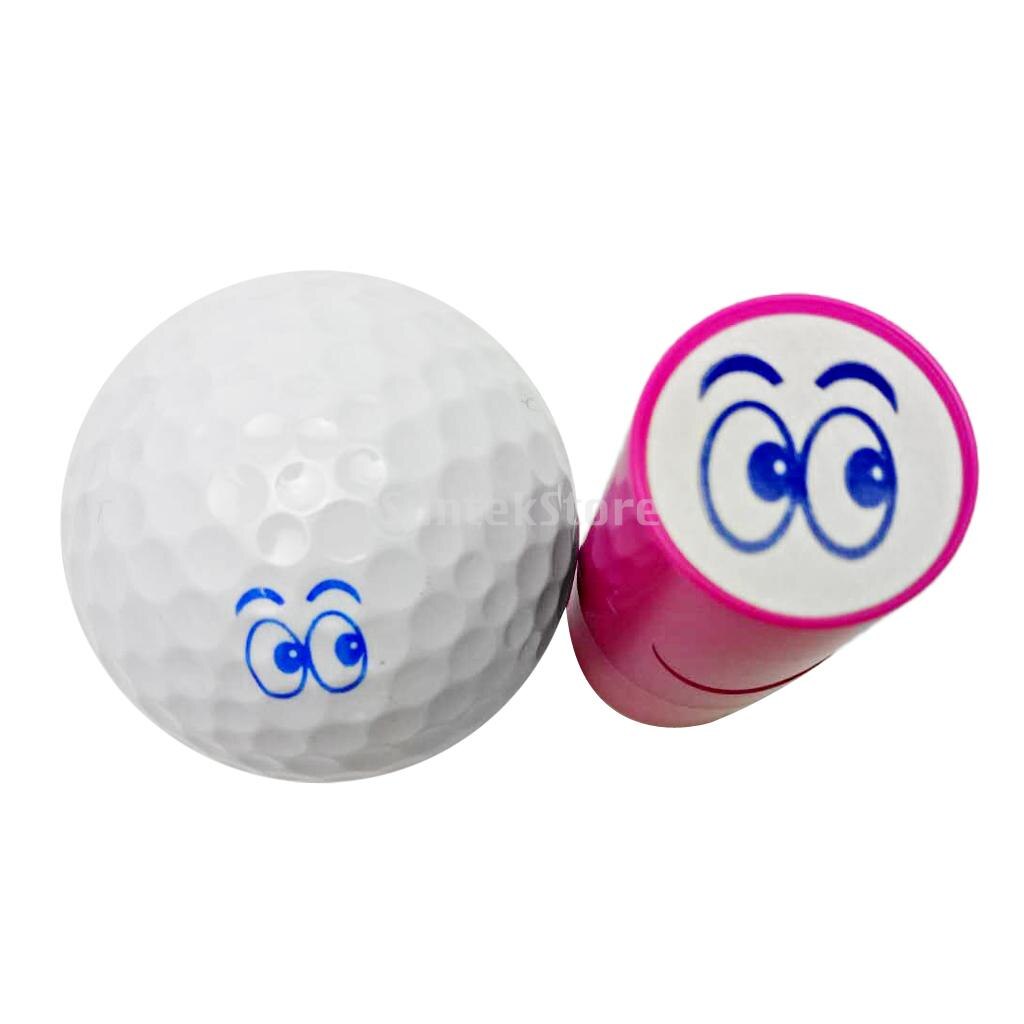 2Pcs Kleurrijke Sneldrogende Golfbal Stamper Langdurige Ballen Marker Indruk Club Golfer Souvenir Golf accessoires