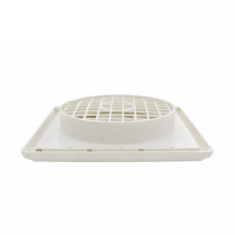 Outdoor Dryer Air Vent Cover Cap Louvered Cover White Exterior Wall Vent Hood Outlet Airflow Vents PI669