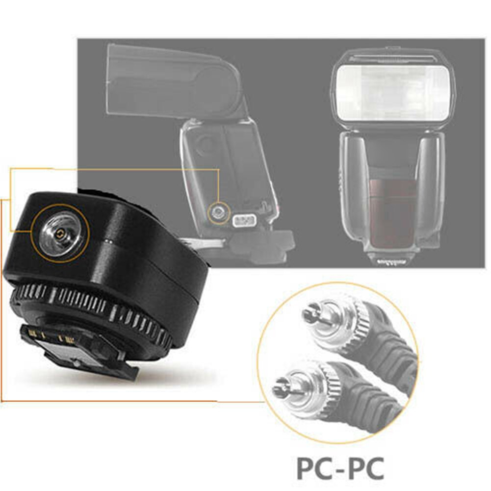 Tf 334 med pc-port reservedele kamera flash tilbehør sko adapter fotografering udskiftning aluminiumslegering til sony  a7 rx1