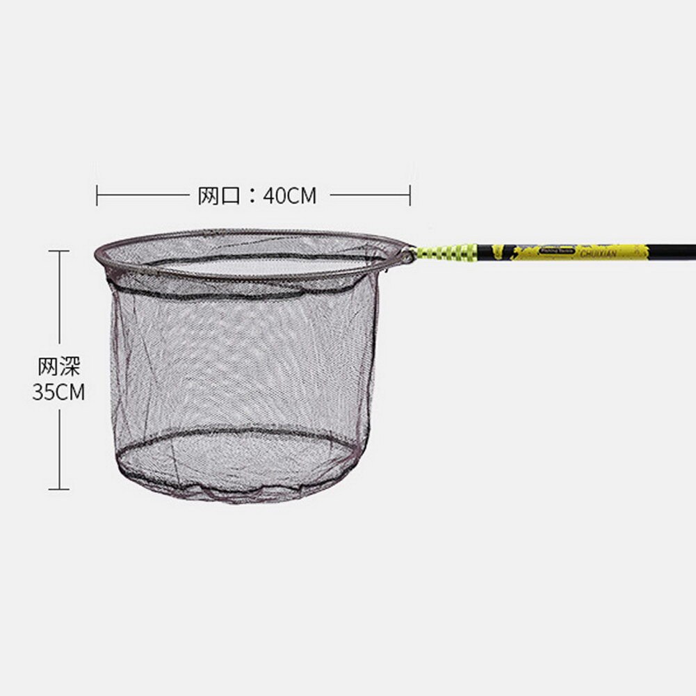 Fishing Net Fish Landing Net Foldable Collapsible Telescopic Pole Handle Durable Mesh ALS88