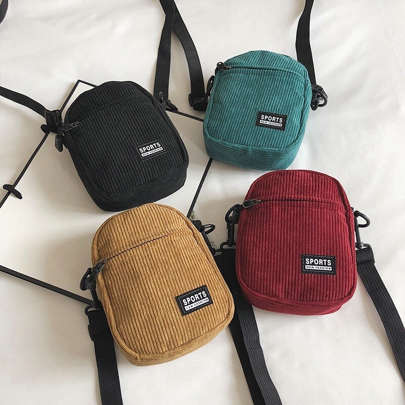 Vrouwen Canvas Tas Mode Mini Mobiele Telefoon Tas Met Rits Koreaanse Crossbody Tas Voor Vrouwelijke Dames Schoudertas Bolsa Feminina