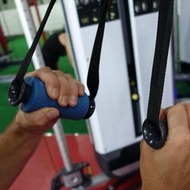 1 par de silicona pesa gruesa de barra de sacar de levantamiento de pesas de apoyo barra puños Anti-slip proteger Pad Fitness gordo agarre