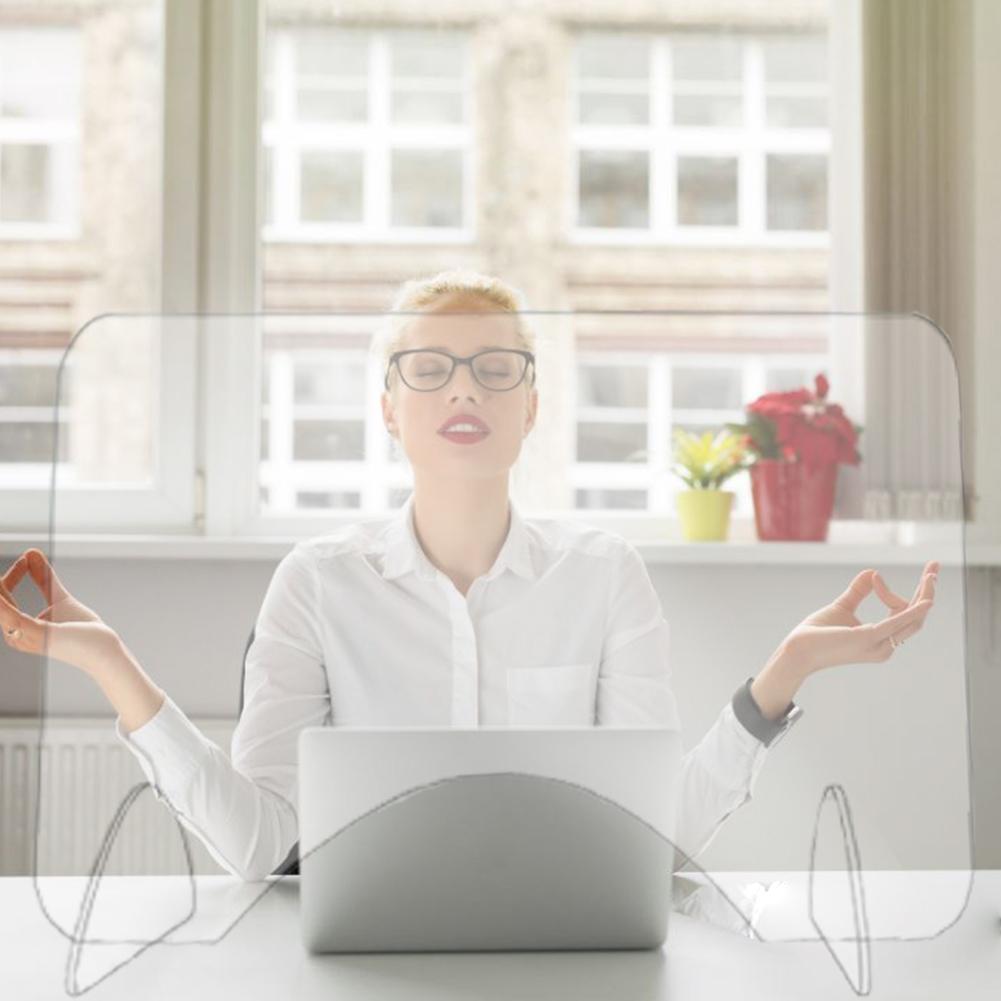 Acrylic Sneeze Guard Shield Divider Protection Barrier Countertop Protective Sneeze Guard For Counter Food Screen Transaction