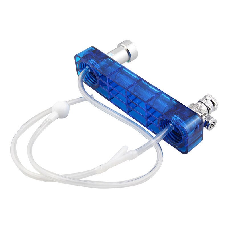 Diy difusor de Co2 D501 Kit plantado acuario Co2 difusor aguja válvula manómetro generador azul