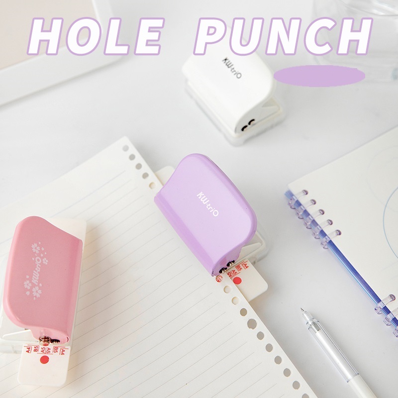 6 hole Punch Notebook 6mm Diameter Round Hole Standard Puncher for A4 A5 B5 Diary Planner Binding Tools Office School A7024