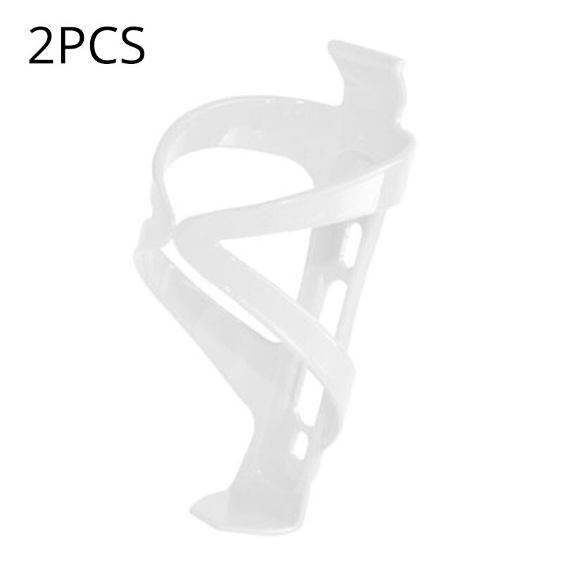 2pc enlee mtb flaskhållare ultralätt vattenflaskhållare ställ berg hopfällbar cykelbur mycket elastiska cykeltillbehör: 2 st modell 2 vit