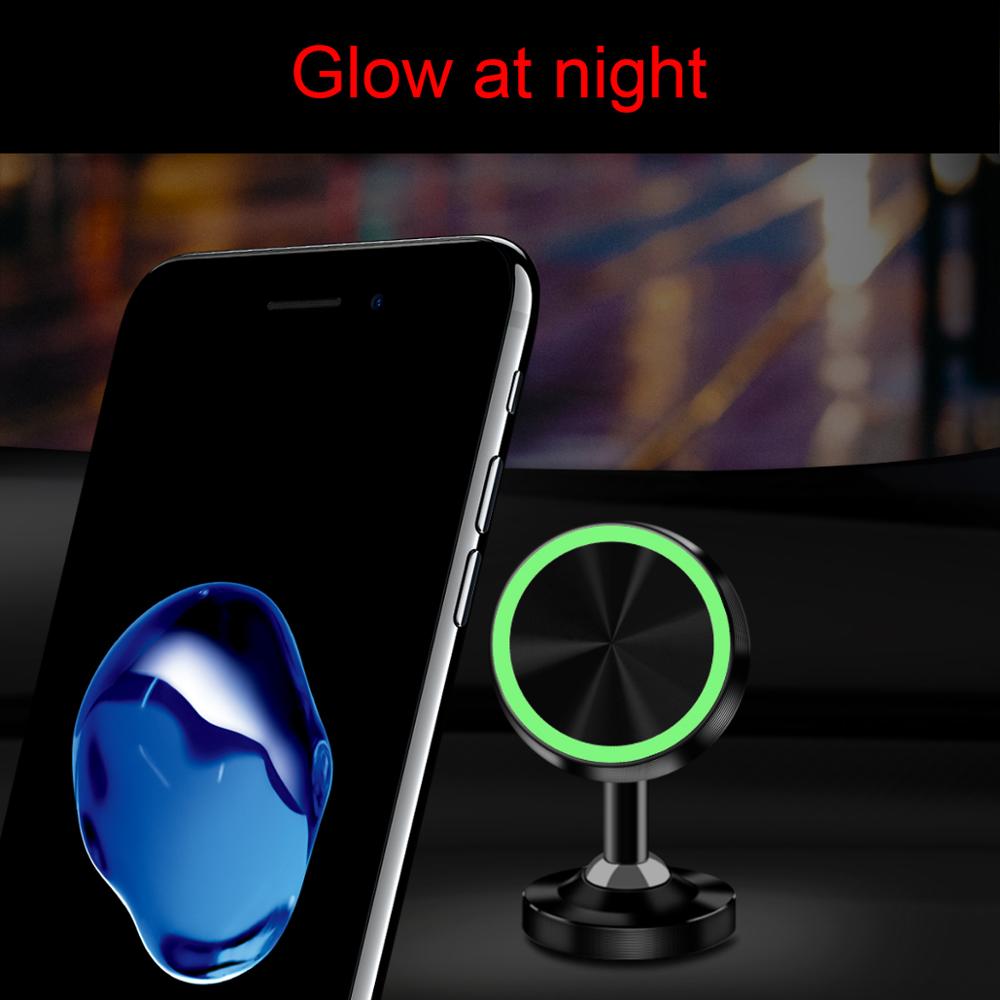 FONKEN Leucht Telefon Auto Halfter Zwei Weg Einstellen Auto Magnetische Halfter Magnet Adsorption Mobil Montieren Schlüssel Kabel Schreibtisch Steht