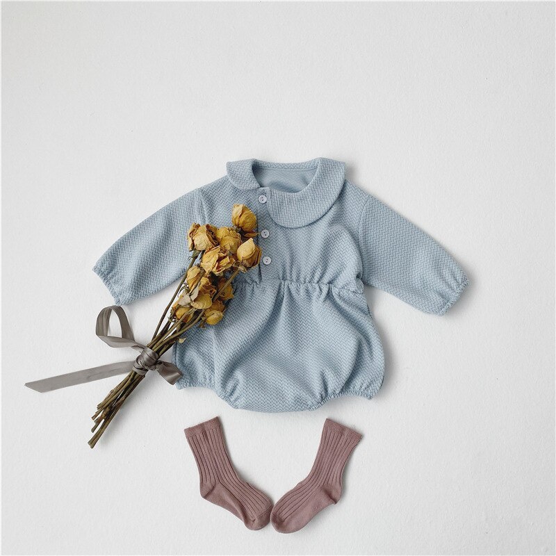 Lente Baby Baby Jumpsuit Baby Rompertjes Baby Boy Kleding Katoen: Sky Blue / 3M