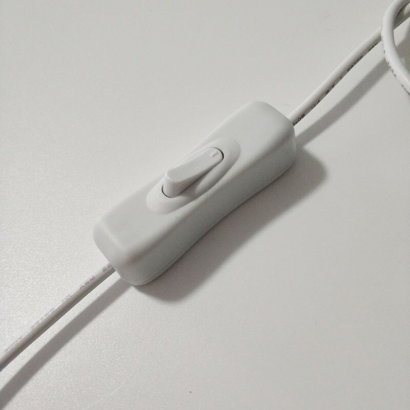 1M 5V USB Switch Button Extension Cable 22AWG Connector For LED Strip 2Pin 5050 3528 5630 2835