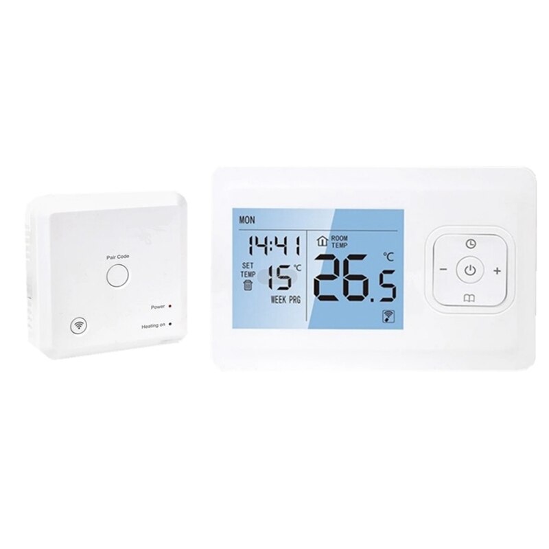 Wifi Smart Thermostat Wireless LCD Programmable Temperature Controller For Gas Boiler Heating APP Voice Control: Default Title