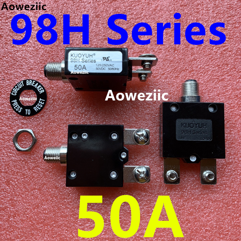 1Pcs KUOYUH 98H 98 Series 30A 40A 50A 60A 70A with screws Circuit Breaker Overload Switch Over Current Protector