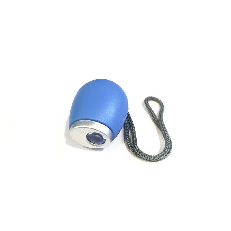 Digitale tijdprojectieklok mini led horloge projector zaklamp hangend touw klein draagbaar klokje hoge intensiteit led licht: Blauw
