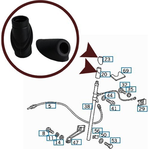 Anten contask (cauçuk) 1248270798 & 1248270898, BSP951 W124 A124 C124