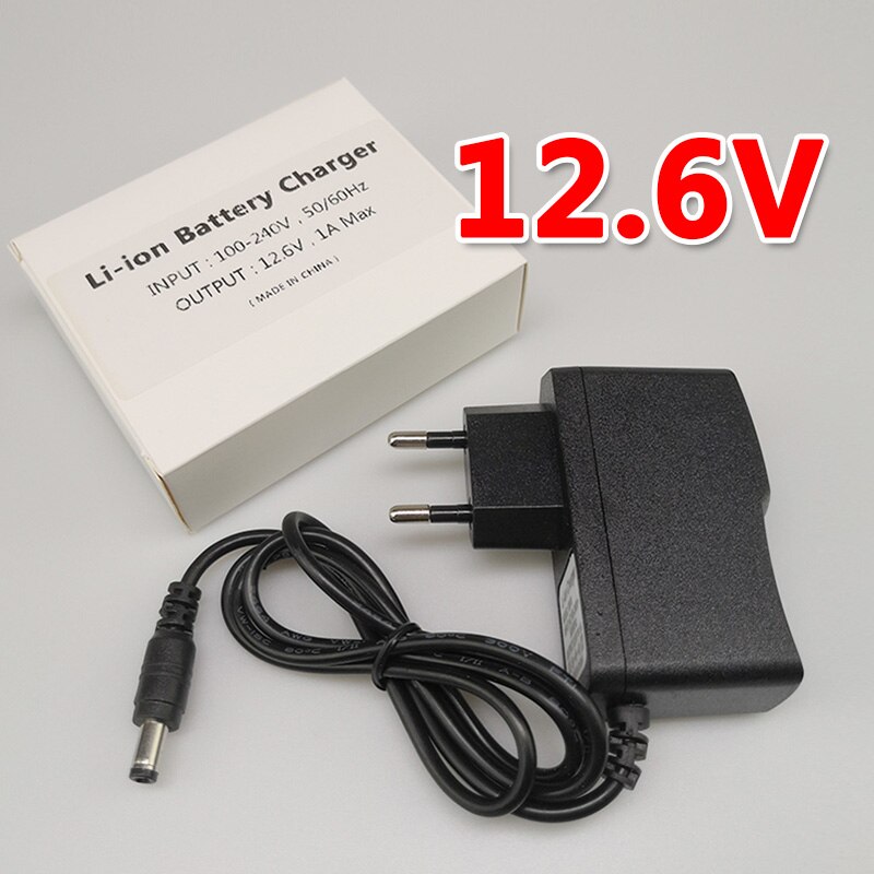 Universal 3.7V 4.2V 7.4V 8.4V 12V 12.6V 1A 18650 Lithium Battery Charger for Electric Toys Tools LED Lights Rechargeable Li-ion: 12.6V / US