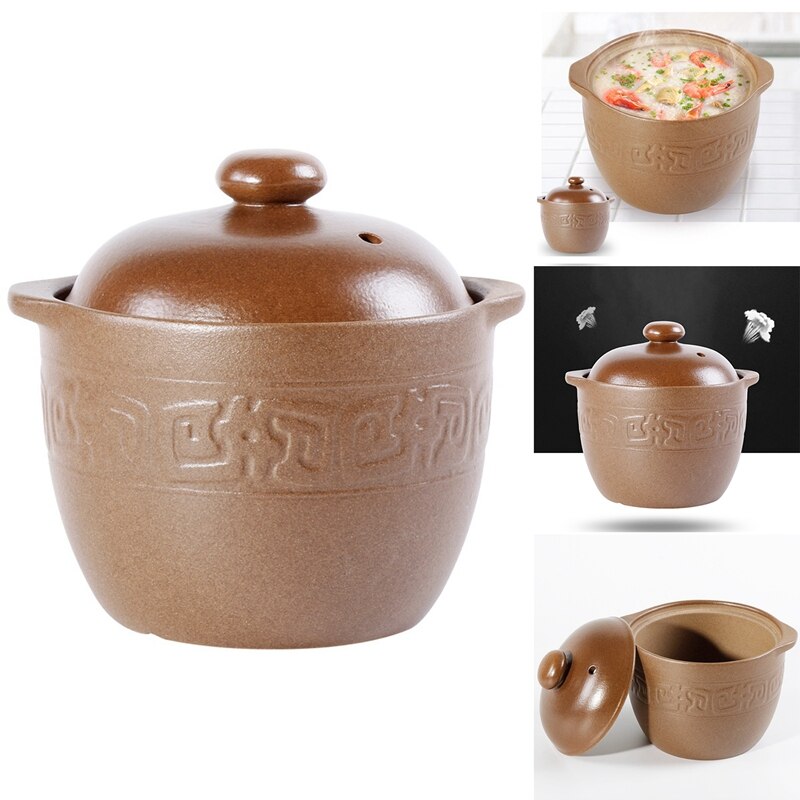 Casserole Stoneware Stew Cup Household Small Steamed Ceramic Soup Cup Food Bird's Nest Bowl With Handle Ear Clay Pot