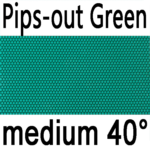 Original Yinhe colorful PingPong pimples out rubber and Table Tennis Racket pimples in rubber: Pips-out green M 40
