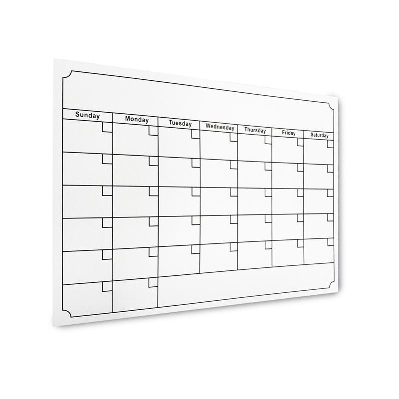 Magnetische Kalender Magnetische Lästige Pflicht Diagramm Kühlschrank Kalender Monatliche Wöchentlich Täglich Planer für Kinder Erwachsene Organizer: WHITE