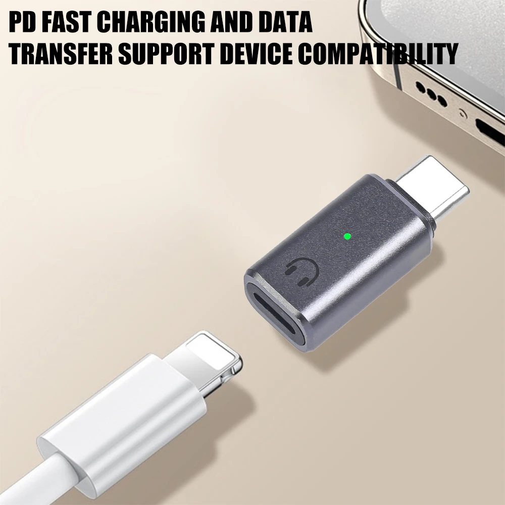 Adaptador de Audio USB C a iOS, convertidor de auriculares USB tipo C macho a Lightning hembra para iPhone 16 15 iPad Pro Air 6/5/4 MacBook