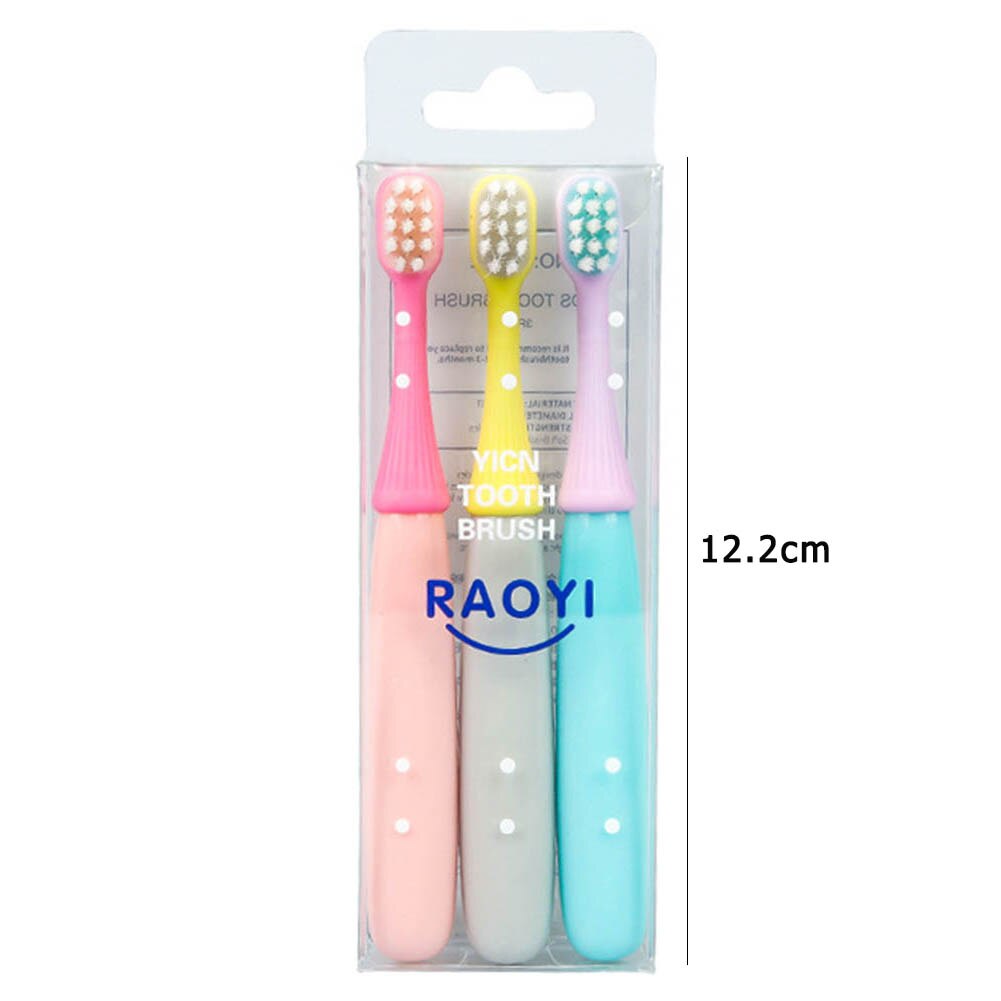 3Pcs Kids Cartoon Zachte Haren Paddestoel Tandenborstel Praktische Multi Functionele Duurzaam Draagbare Tanden Whitening Oral Cleaner Care