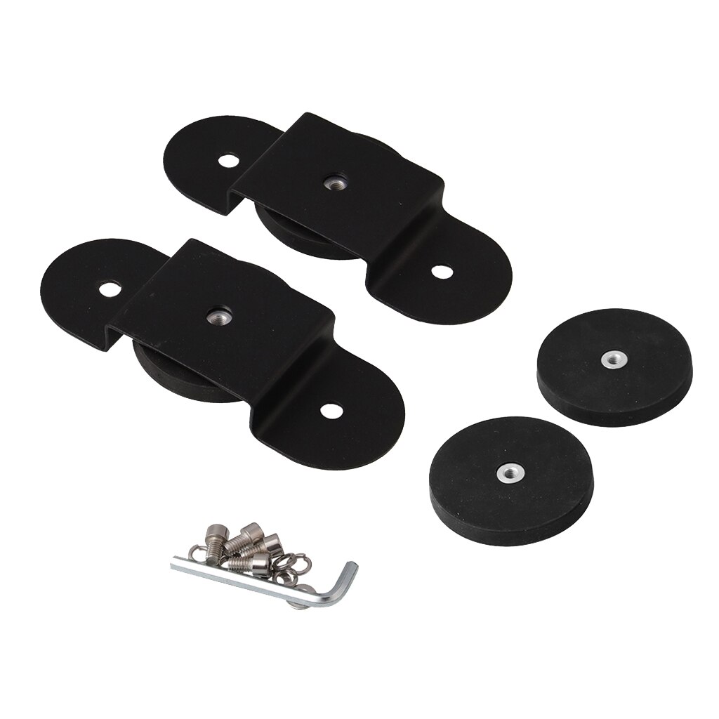 2pcs Magnetic LED Light Bar For Car SUV Mount Bracket Holder Base, Black