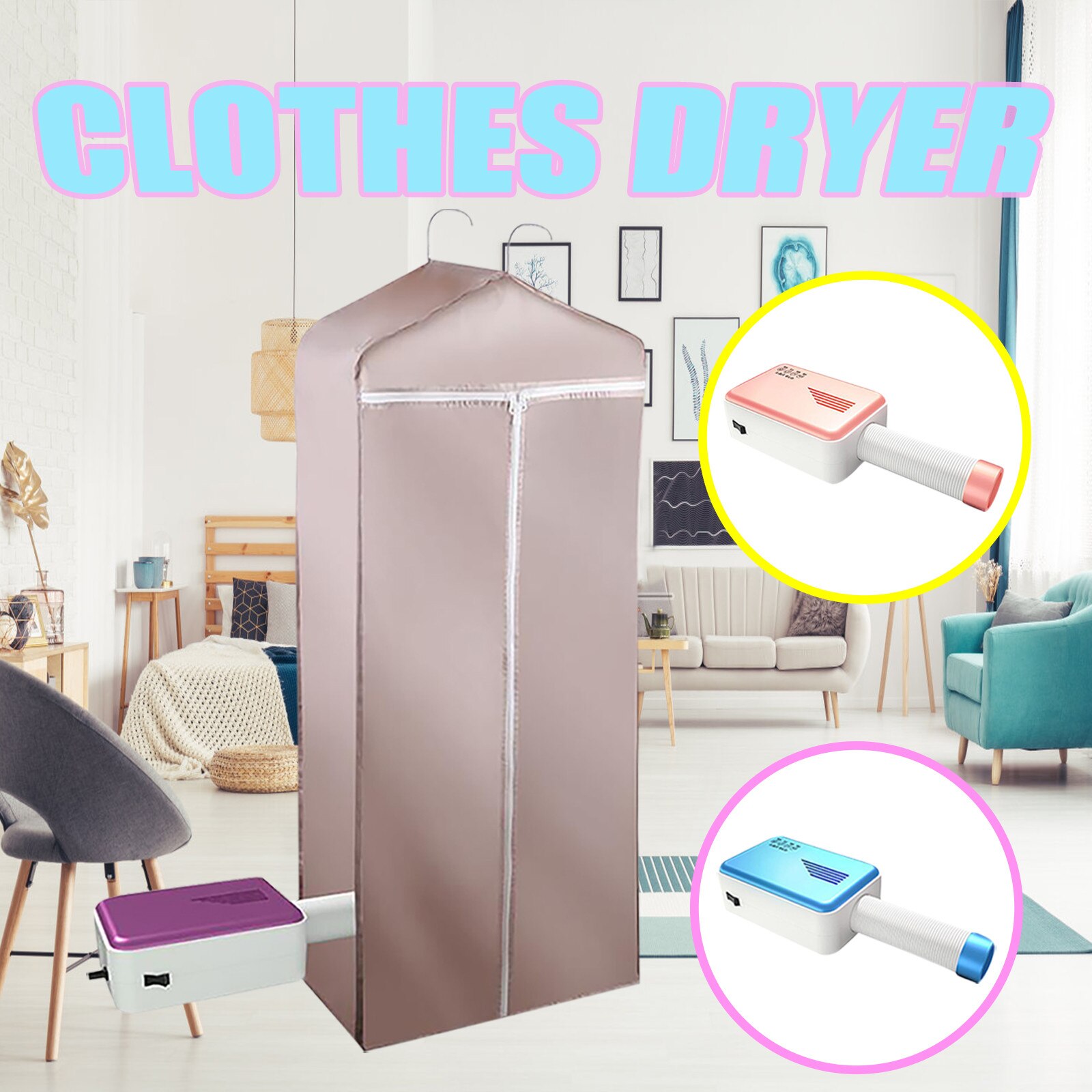 Bærbar elektrisk tørretumbler folde garderobe rack baby klud sko støvler hurtigtørrende maskine vasketøj beklædningsgenstand #g30