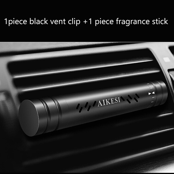 Ambientador purificador de aire para coche, accesorios para coche, aromatizante Interior, Clip de Perfume para automóvil, difusor de Aroma de fragancias para coche: Black