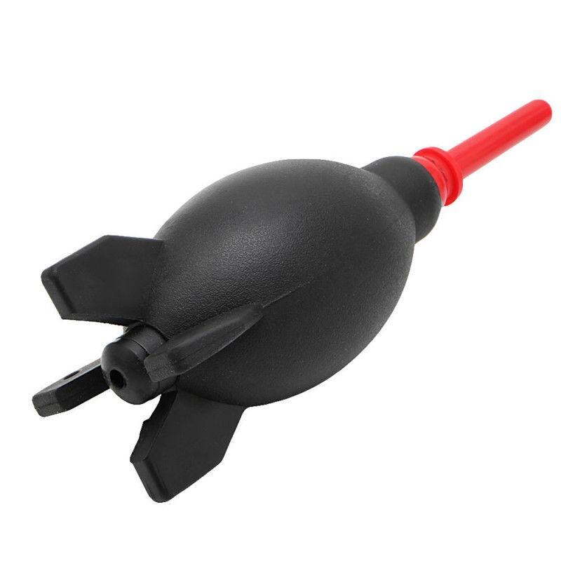 Ventilador de borracha do foguete com suporte de ar comprimido fixo fácil limpar a ferramenta de limpeza da câmera slr do ventilador de ar do foguete